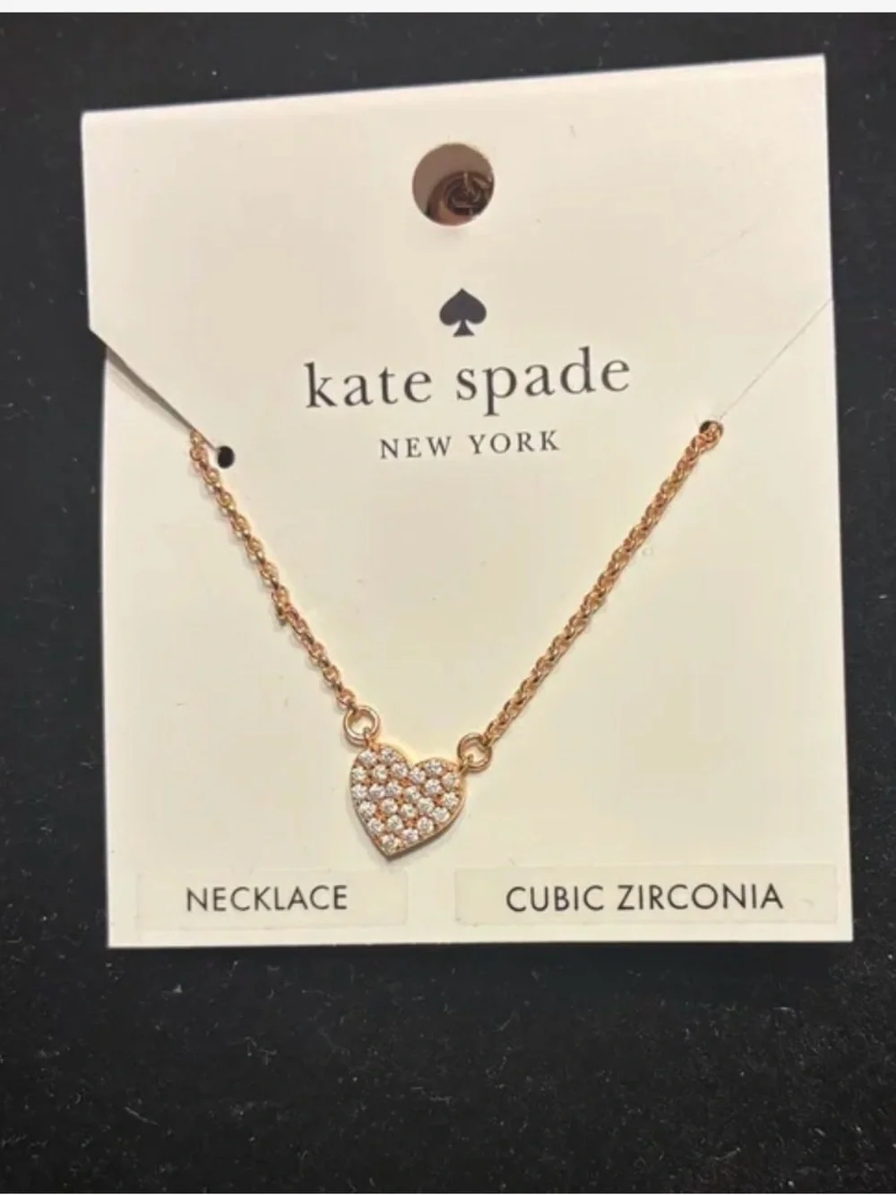 Kate spade NWT CZ &Gold tone necklace
